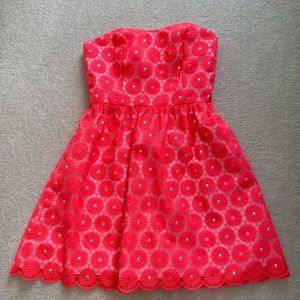NWT Lilly Pulitzer Sample Payton Dress Coral 0